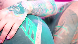 FFM Anal Threesome with Big Cock, Fake Tits and Hot Alternative Pornstars!