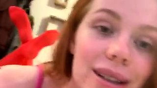 Amateur striptease and Solo masturbation