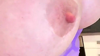 34jj Huge Tits Purple See Through Top Pvc Skirt