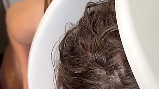 Human Toilet Girl Gets Piss in Her Mouth While Pissing - Piss Whore - Piss Swallow - Piss Play