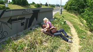 I Am a Young Busty Blonde German and I Love Getting Pounded in Public by Monster Cock