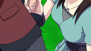 18yo Young Babe with a Perfect Big Ass Gets Her Tight Pussy Fucked Hard and Creampied in Shower - Naruto: Kunoichi Trainer