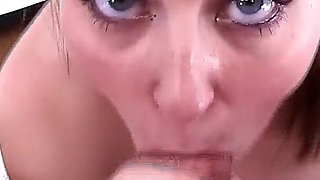 Jessie Parker Cute 19 Yo Huge Cock POV Blowjob and Cum Swallow