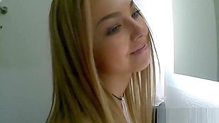 18 yo Teen Blonde Kaylee Bathroom Fuck Scene - First Time Porn Models