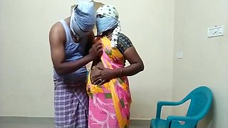 Indian Aunty Pink Saree Doggy Video