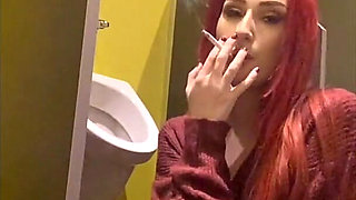 Smoking in a Urinal