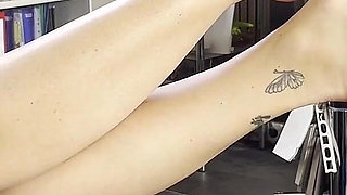 Valerias First Verbal Office Foot Domination: Nylon Sniffing, Sock Gag & Barefoot Worship
