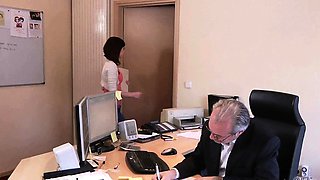 Old Young Porn My Sister Fucked Her Boss in the office