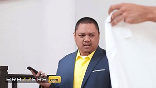 Brazzers - Lila Lovely’s naughty massage turns fucking with Alex Jones’s pecker under her man's nose