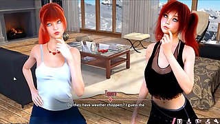 Hot threeway in a sexy dress with Misskitty2k in anime style