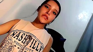 Curly Blonde Teen Records Solo Dildo Masturbation More at