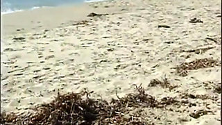 Sexy big boobs black pussy fucking big black dick sucking on the beach