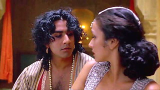 Indira Varma and Sarita Choudhury in a kamasutra movie