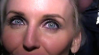 MILF Blonde Cum Slut Lexi Lou Sucks off Some Horny Doggers and Takes Their Big Loads on Her Pretty Face