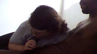 BBW Autumn's Interracial Blowjob