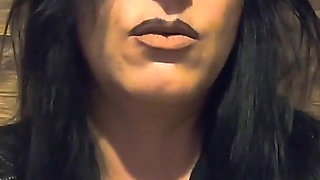 Bathroom Toilet Fetish. Lace Robe Dirty Talk and Shiny Dress Pee Close up