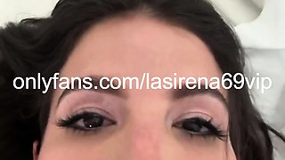 The playful and horny latina masturbates until she squirts