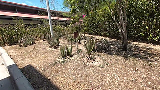 Breaking Her in Ebony Newbie Outdoor Model Audition Nice Ass Tits Pierced Slim Thick Girl Got the Hoe Path Walking - Jhodez1