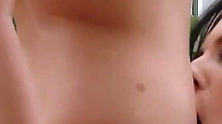 Skinny teen step sisters Fiva and Millie masturbate in the winter garden