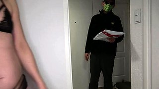 Delivery Guy Fucks Cheating Girl for a Free Package - No Con