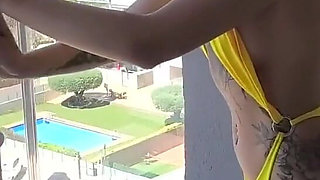 Shana Grimoire X Solougo, Oiled Bikini Massage on the Rooftop, Day 17