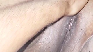 After Shaving Her Pussy BBW Get Pussy Massage From Sameerphunk