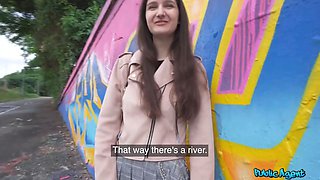 Public agent - college art schoolgirl with Natural Tits dares to have porno outside for first time