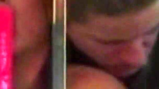 One Push Into Her Tight Anus Proved His Superiority Over That Toy