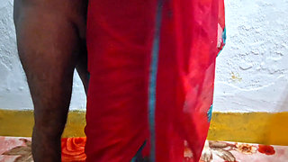 Red Saree Sister in Law Fuck by Brother in Law