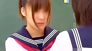 2 schoolgirls 18+ Kissing Patting While Standing In The Classroo