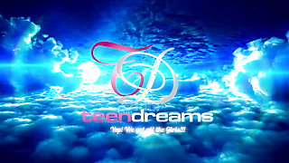 Alexis Crystal Strips off Cute Jammies and Rubs Pink Teen Pussy