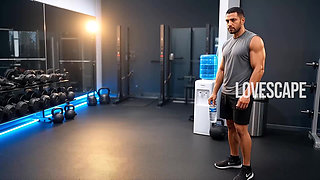 Ebony Babe Hot Gym Fuck Session