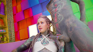 Alternative Tattoo Babes Share Deepthroat & Ass to Mouth Facial