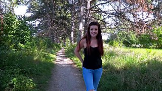 Public Blowjob In The Park With A Hot Teen Babe