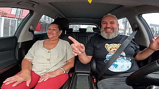 A 71-year-old granny, Dora Rodrigues, gives a blowjob in Ted's car while sharing life stories - Amateur, Brunette, Cougar, Latina>
