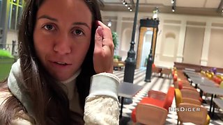 Casting In A Public Toilet Of Shopping Mall