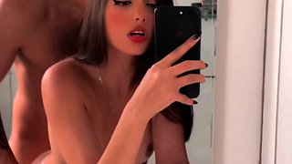 Interracial gangbang brunette slut facial bukkake in hd