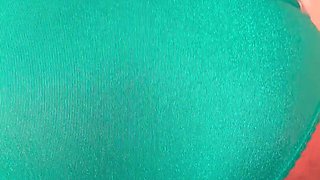 Big tits freckled redhead tries to finish handjob with