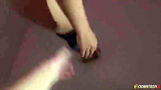 Johntronx - Asian 18-Year-Old Gets Creampied in a Dark Public Toilet Blowjob Quickie