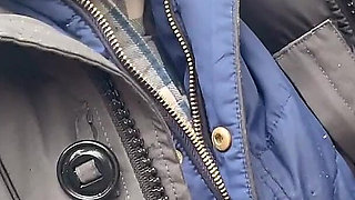 Pussy Pissing Water on the Rock