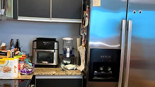 Kitchen Live Stream Turns Into Showerand Try on Haul