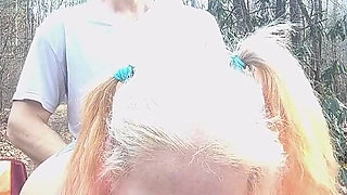 Outdoor Sucking Leafs to Anal Pumping on the Car Rough and Hard