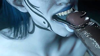 Madruga3d Hungry Succubus Gets Her Throat Destroyed by BBC - Swallowing Every Drop of Cum